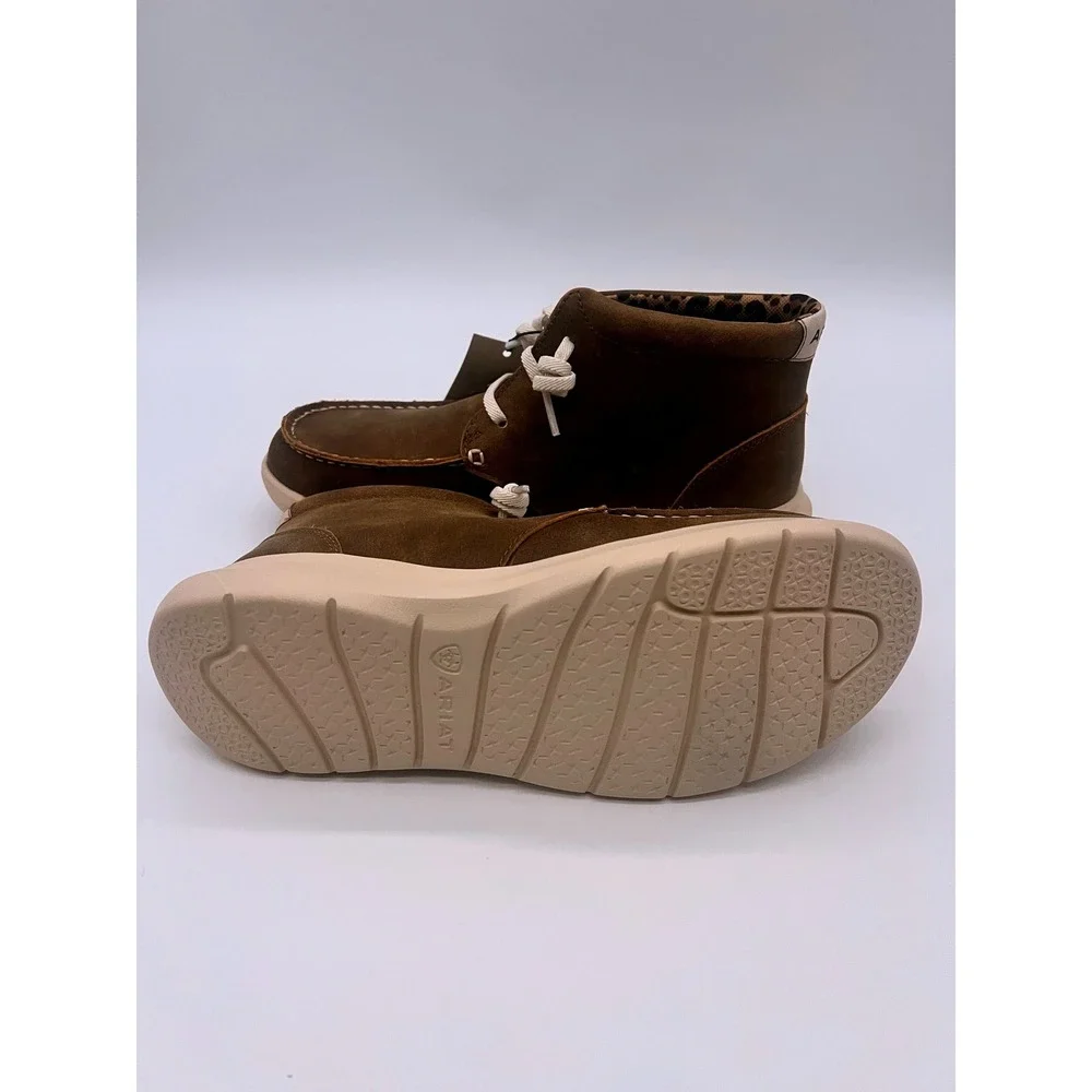 Ariat Hilo High Top Brown Bomber Leopard Print Shoes 10061169 Women 8 NEW